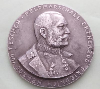Strieborná pamätná medaila Feldmarschall Herzog von Teschen