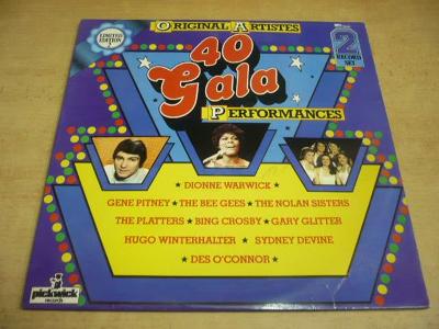 2 LP-SET: 40 GALA / The Bee Gees, Gene Pitney, The Platters...