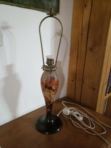 Originálna lampa, secesia, Émile Gallé