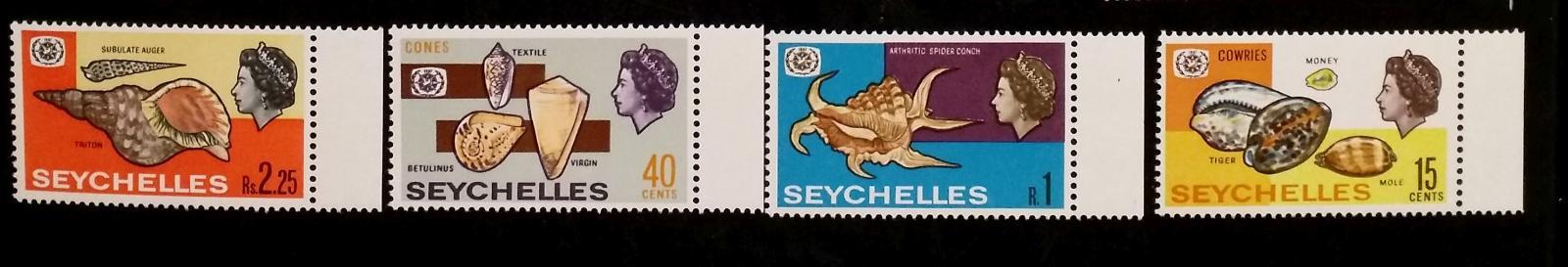 britské Seychely 1967 ** morská fauna komplet mi. 239-242