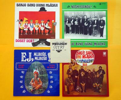 4x nejlepší LP Banjo Band Ivana Mládka + bonus
