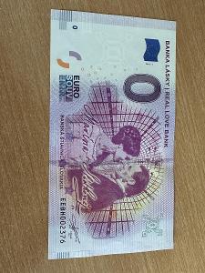 0 Euro Souvenir bankovka BANKA LÁSKY