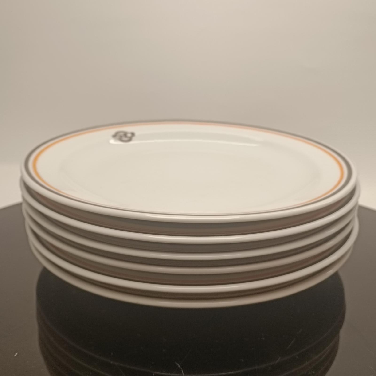 Porcelánové taniere, 6 ks, SD, Spotrebné družstvo - Starožitnosti a umenie