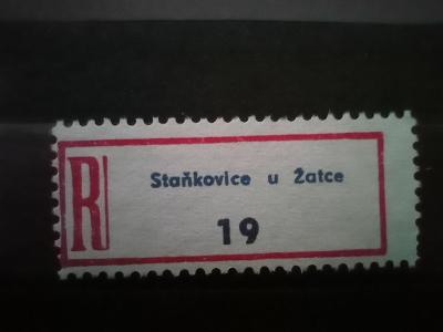 R-nálepka Staňkovice u Žatce