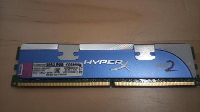 2× DDR2 RAM Paměť Kingston HyperX 2GB 1066MHz CL5