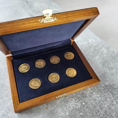 darčeková sada 7x 8 Zlatník KB – Modrá (zlaté mince)