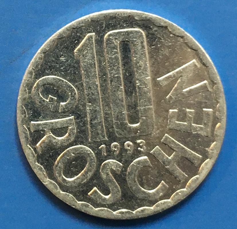 10 groschen 1993 Rakúsko - Numizmatika