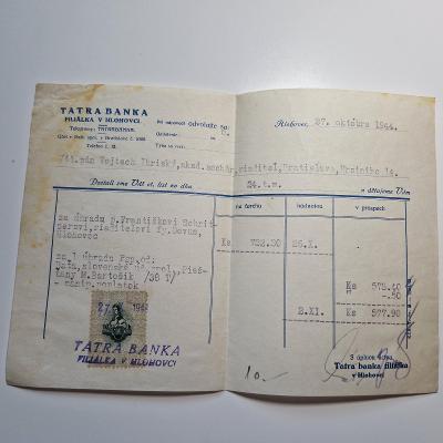 1944 Slovenský stát, kuželka, Tatra banka Hlohovec