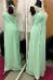 Zelenkavé šifónové šaty veľ. 40 - Dámske oblečenie
