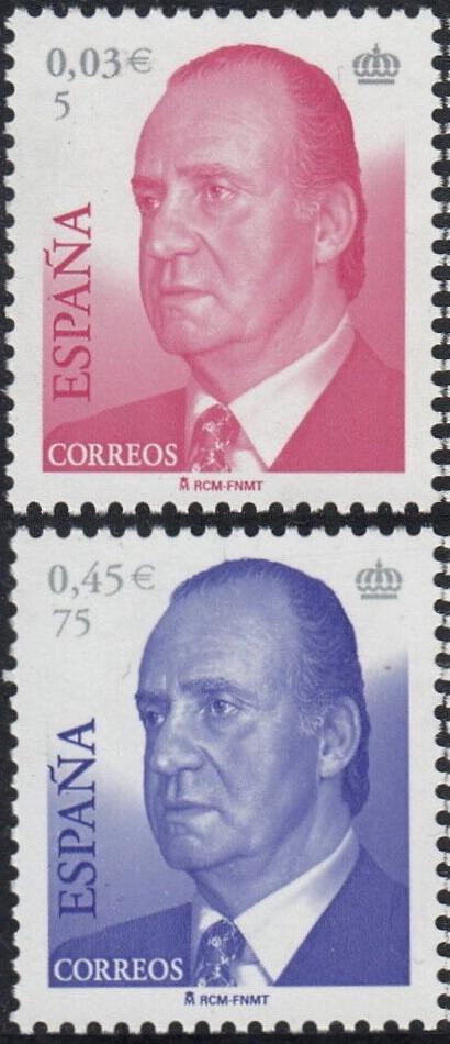 Španielsko 2001 Kráľ Juan Carlos I. Mi# 3639-40 0397 - Známky