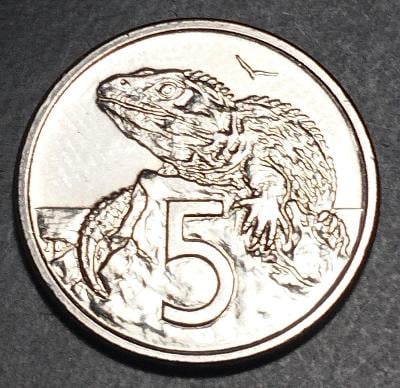 Nový Zéland 5 cents 1982 KM# 34