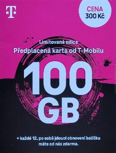 SIM karta T-Mobile 100 GB