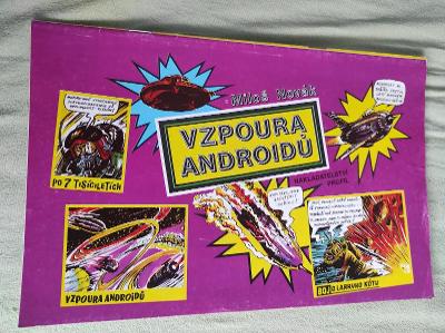 Komiks Vzpoura Androidu  vydání 1990 jen 50 000,- výtisku