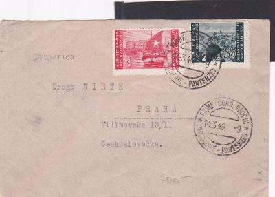 Jugoslávie, Slovinsko, Istrie, Fiume, Rijeka 1946 - Praha.