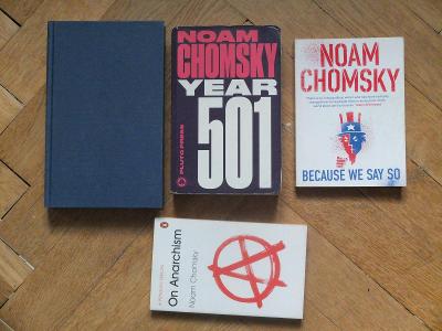 NOAM CHOMSKY SET 4ks 501 ON ANARCHISM WHO RULES THE WORLD BECAUSE WE..