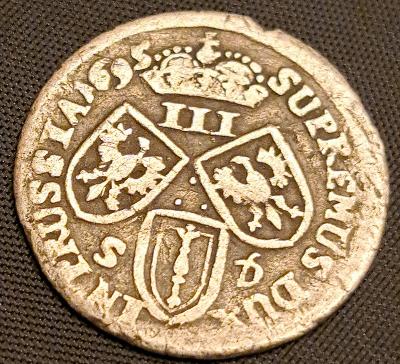 Groš Fridricha III. 1695 SD Prusko za Vaši cenu od 1Kč 