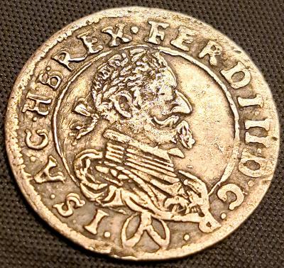 Hezký 3krejcar Ferdinanda II. 1628 za Vaši cenu od 1Kč 
