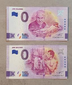 Jan Saudek 0 Euro obě varianty - stejná čísla