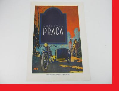 PRAGA 500 BD Beďar ČKD Kolben - krásná dobová reklama předválečná