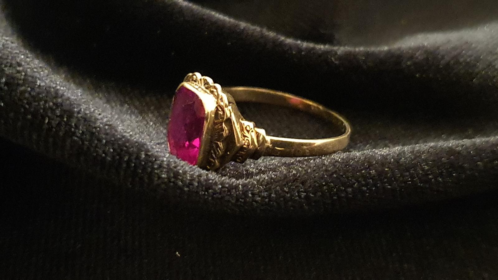 Starý prsteň zo zlata - Starožitné šperky