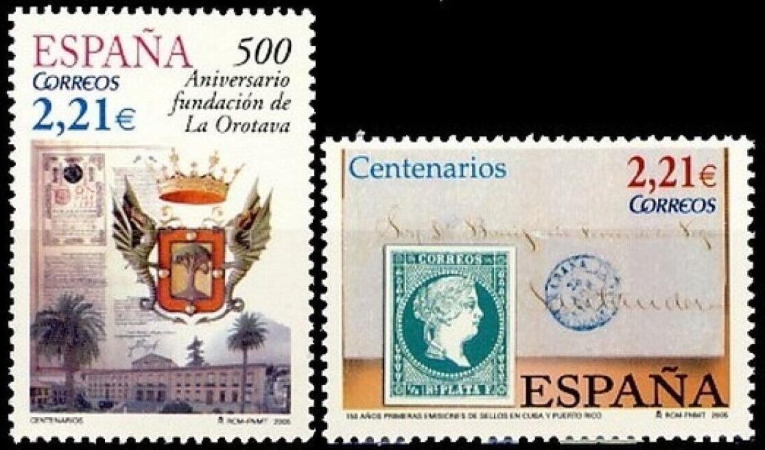 Španielsko 2005 Výročie Mi# 4077-78 0432 - Známky