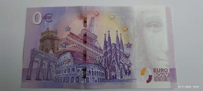 0 Euro Suvenýr bankovka MÚZEUM SNP I - TANK LT. vz. 38 - EEAA- TOP UNC
