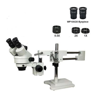Trinokulárne Stereo Mikroskop 3.5X-90X stojan Super Widefield 10X20MM