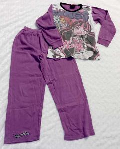 Monster High dívčí bavlněné pyžamo vel.140/152 let