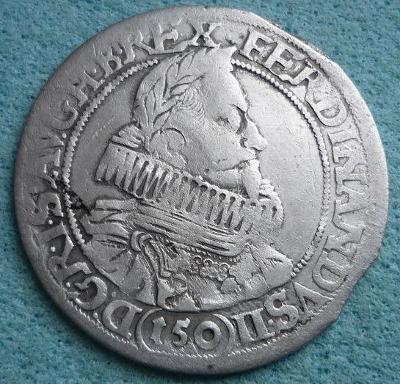Ferdinand II. - Kiprový tolar o 150 krejcarech 16ZZ Vídeň ..14,79 gr.*