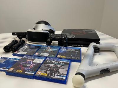 PlayStation 4 Pre 1TB (PS4 pre) Star Wars + PSVR , Aim Controller +hry
