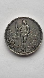 Stříbrná medaile 1889 (2 Zlatník), III. rakouská spolková střelecká so