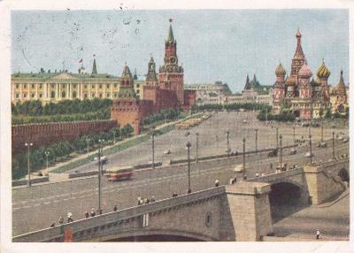 SSSR, Moskva, dofr. Leningrad 1957 - Brno.
