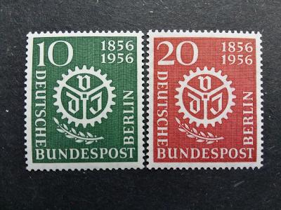 ZÁPADNÍ BERLÍN - 1956 - Kompletní řada - Čisté * - Mi.138-139