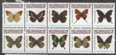 ** FILIPÍNY soutisk motýli 2007