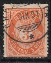 Norsko 1877  Mi: 23