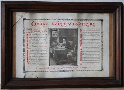 J. A. Komenský - Starožitný plakát