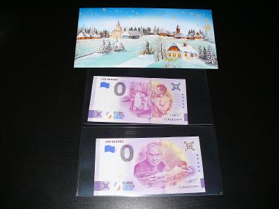 Dvě bankovky 0 Euro JAN SAUDEK