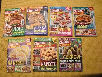 sada niekoľkých časopisov Chvíľka v kuchyni ročníka 2015