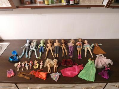Panenky Mattel - Barbie v nálezovém stavu  - 17ks 