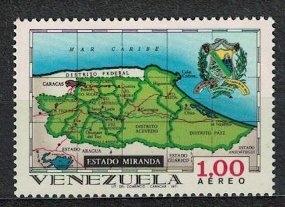 Venezuela - mapka Estado Miranda