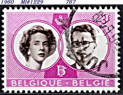 Belgie 1960, král Baudouin a královna Fabiola Aragonská