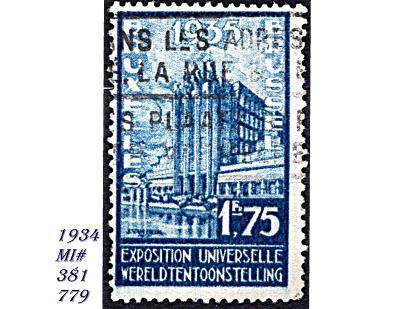 Belgie 1934, Světová výstava 35, Belgický pavilon