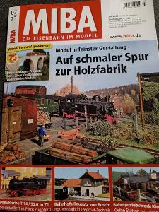 MIBA die Eisenbahn im Modell 7/23. Německy časopis modelová železnice 