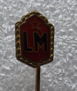 odznak na jehlu - LM, Lidové milice