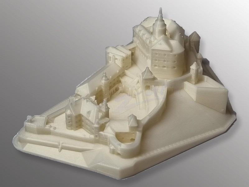 Miniatúrny model hradu Frýdlant - 3D tlač - Modelárstvo