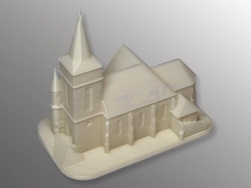Miniatúrny model Kostol sv.Cyrila a Metoda v Bieloviciach n.S.-3D tlač - Modelárstvo