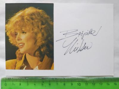 Autogram podpis Nielsen Brigitte (Rudá Sonja, Rocky 4, Cobra,...)