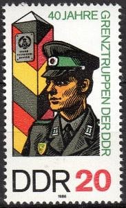 DDR 1986 Pohraniční stráž, 40. výročí Mi# 3048
