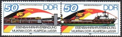 DDR 1986 Loď a most Mi# 3052-53
