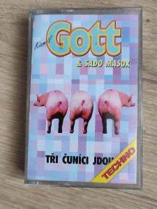 MC kazeta - Kamil Gott & Sado Masox - Tři čuníci jdou (1995)